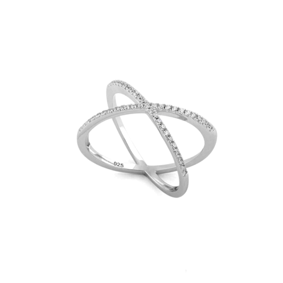 ❤️ Fancy X Ring - Picture 1 of 7